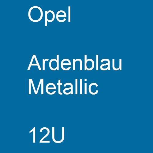 Opel, Ardenblau Metallic, 12U.